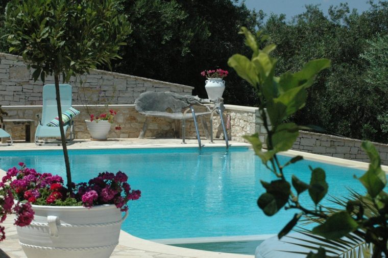 deco terrace modern pool