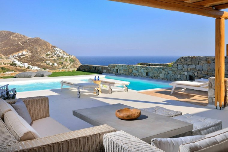 deco terrace style greece idea