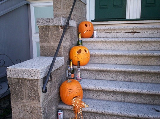 Halloween decoration interesting staircase