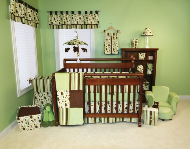 room decoration baby boy green brown