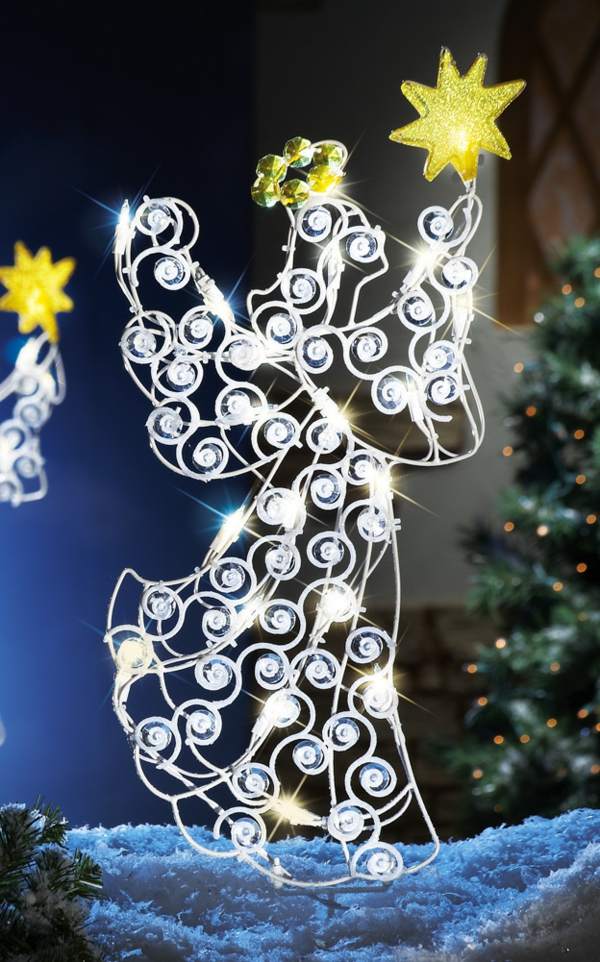 božična dekoracija DIY-garland-luminous-idea-original-zunanjost