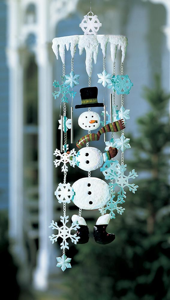 Christmas decoration de-original-idea-outside-man snow