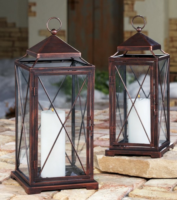 Christmas decoration-of-idea-original-outdoor candle lanterns