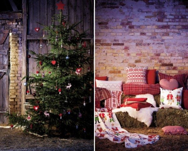 rustic christmas decoration - colors for Christmas deco