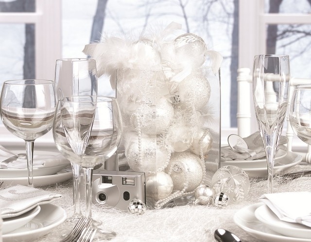 Dekoration-of-table-vinter idéer Fathead dekorativa glans