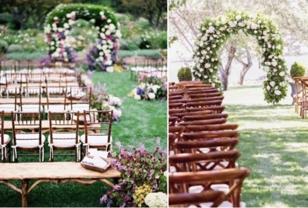 outdoor wedding decoration idea