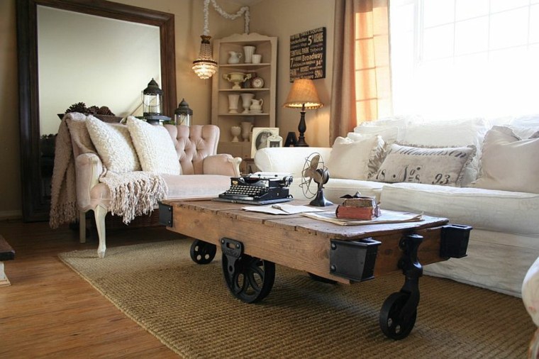 decoration living room shabby chic coffee table