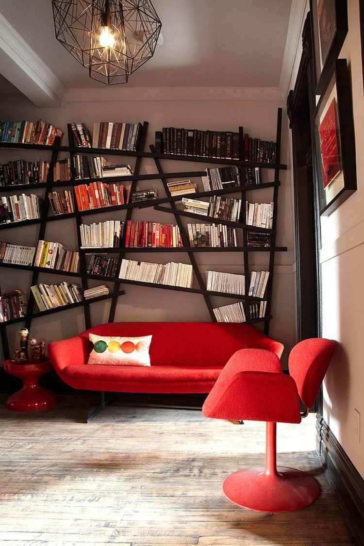 decoration modern living room library