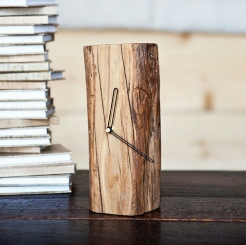 decoration stump tree clock