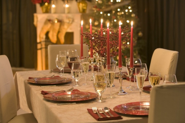 simple christmas table decoration