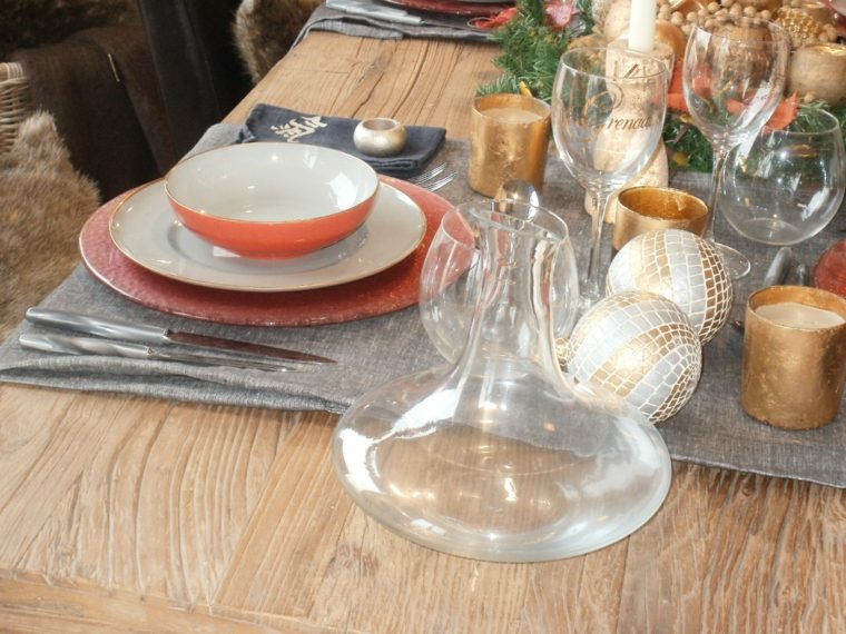 rustic christmas table decoration