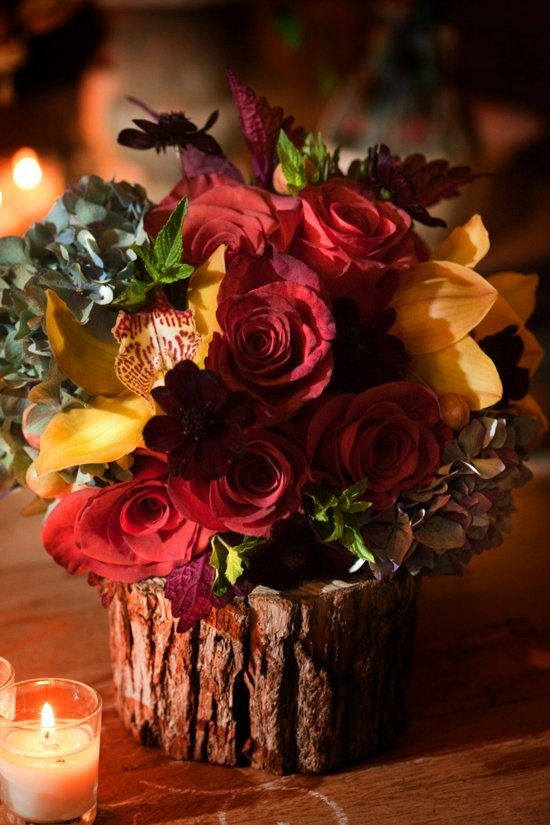 decoration table autumn nature