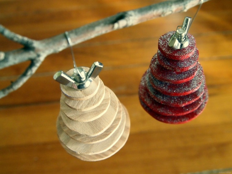 wooden DIY Christmas decorations