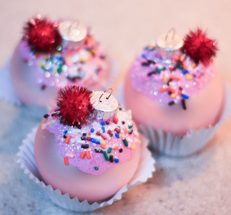 Juldekorasjoner cupcakes