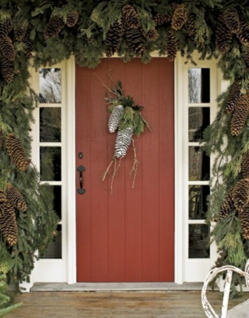 deco Christmas door exteriuere