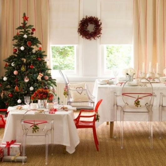 Christmas dining room deco