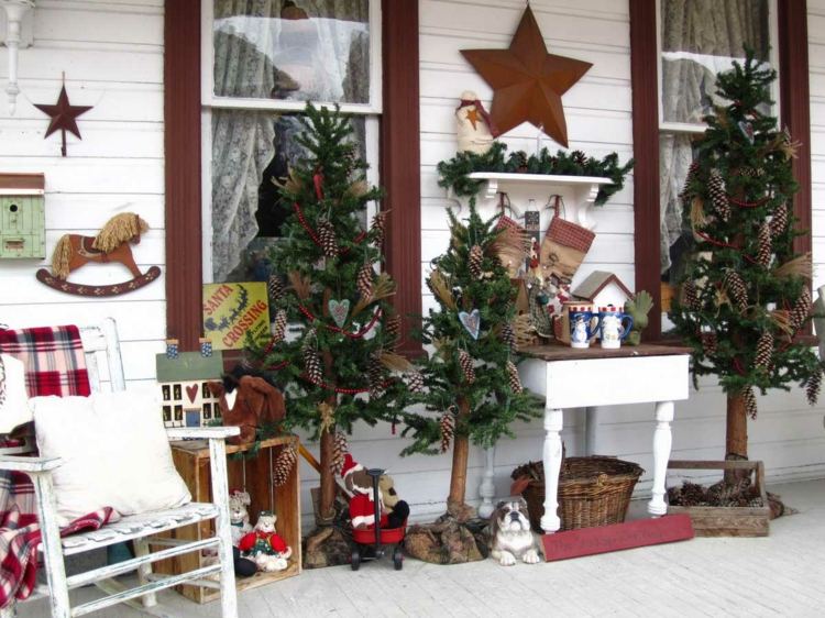 deco Noel veranda idea