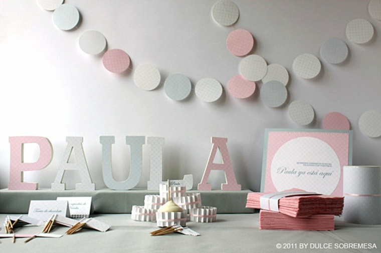 deco idea birthday garland paper design idea modern