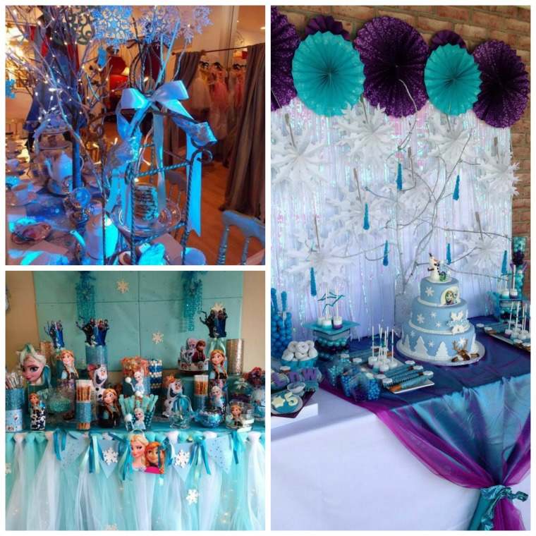 deco hari jadi snow queen merry delicious