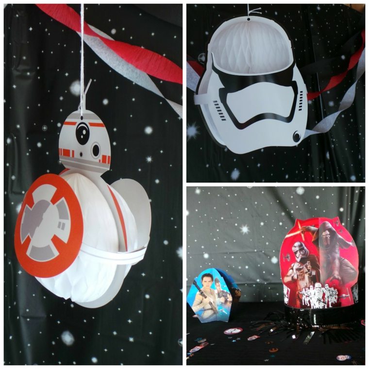 deco fødselsdag stjerne krige diy ballon soldat kejserlige robot BB-8