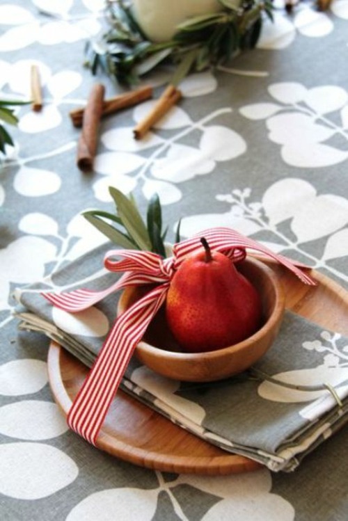 Christmas fruit plate