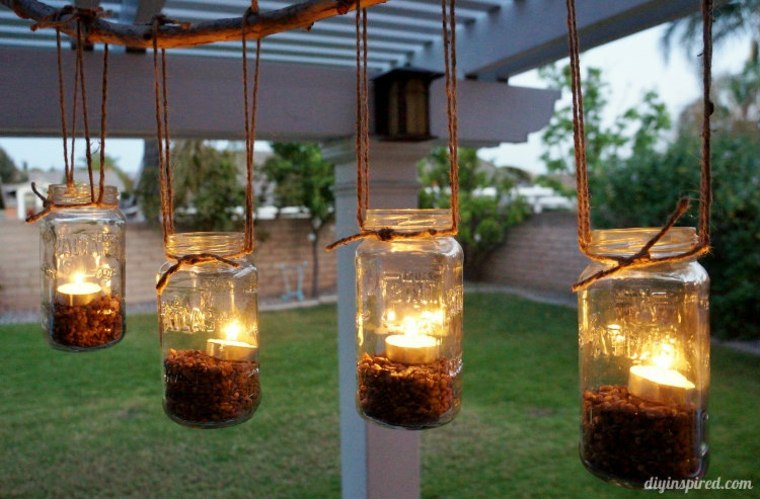 pot glass candle holder diy hanging idea candles space