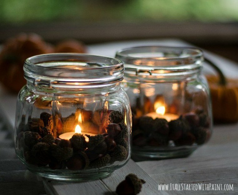 dekorere udvendige rum ideen candleholder stearinlys tendens diy