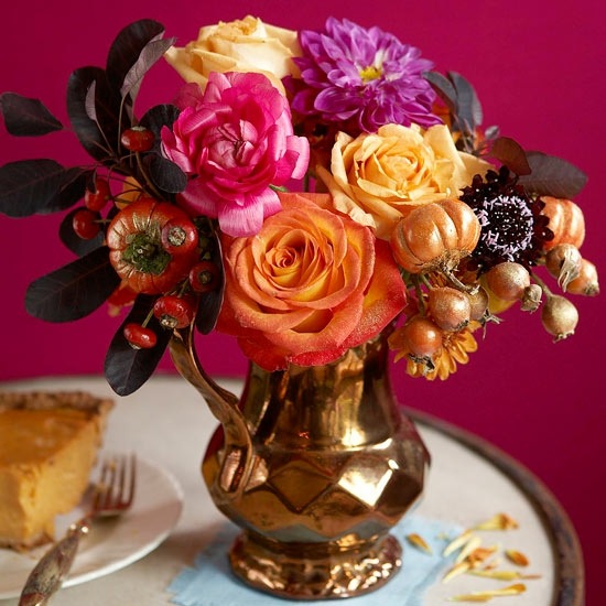 deco autumn flowers