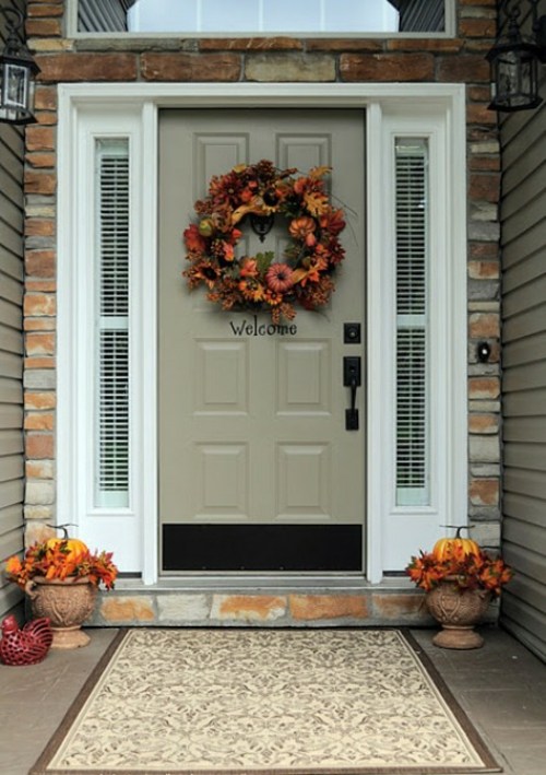 deco autumn door interesting