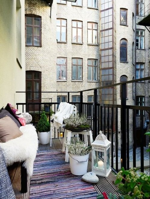 deco balcony white idea