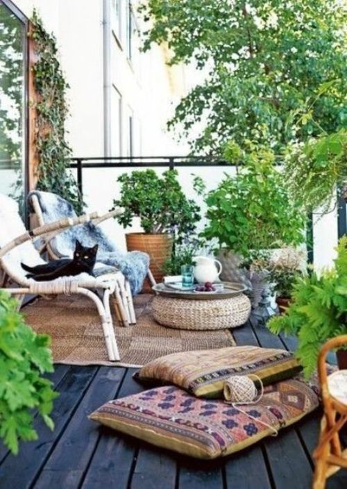 deco balcony summer greenery