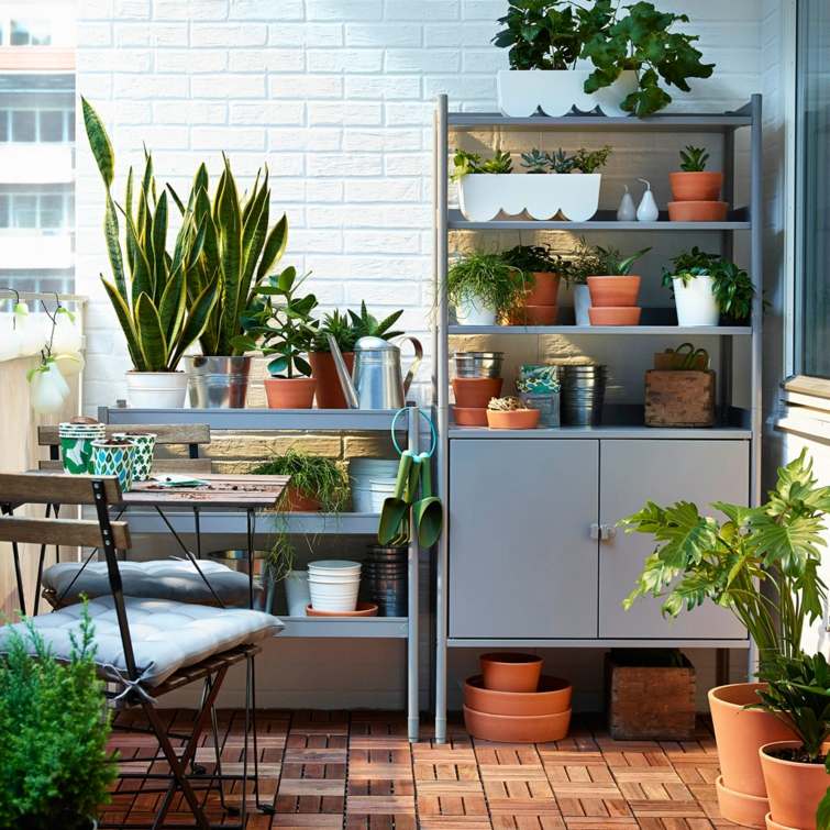 deco balcony plants idea