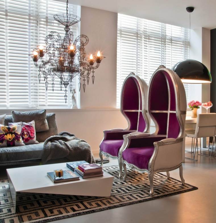 contemporary baroque deco armchairs