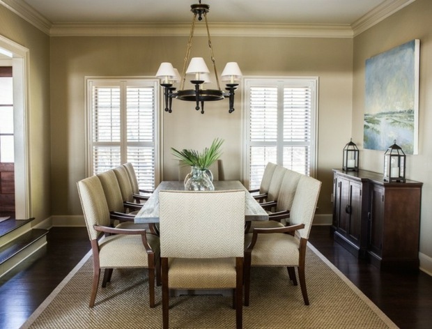 deco beige dining room