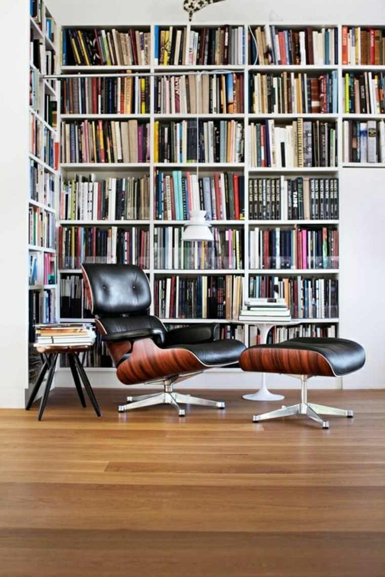 idé deco bibliotek stol modern stil