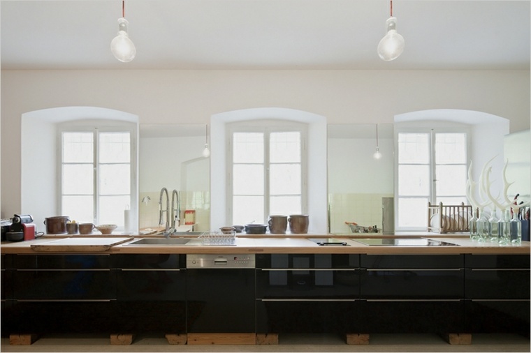 kitchen interior modern design pendant light