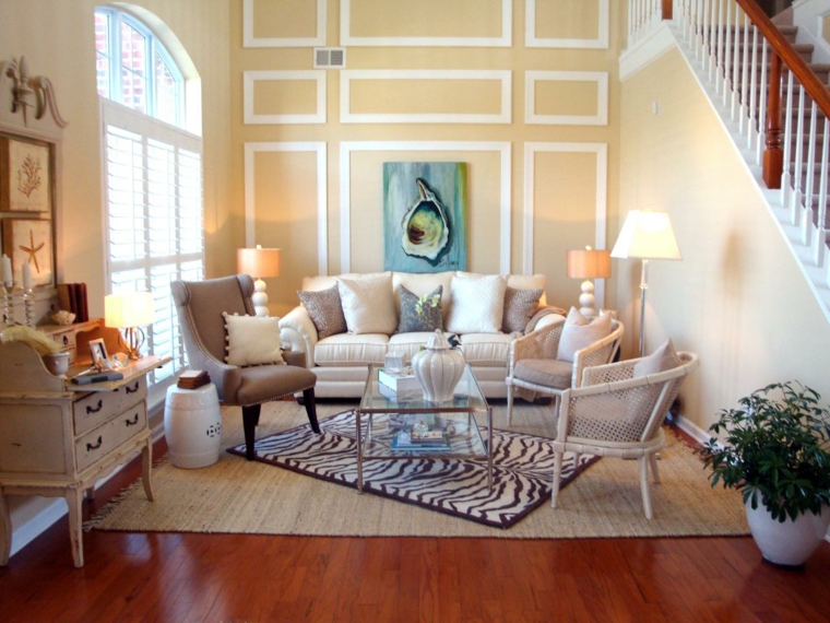 deco seaside shabby chic living room