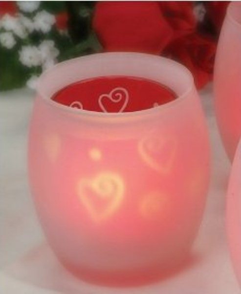 deco lilin valentines day lilin pemegang cantik