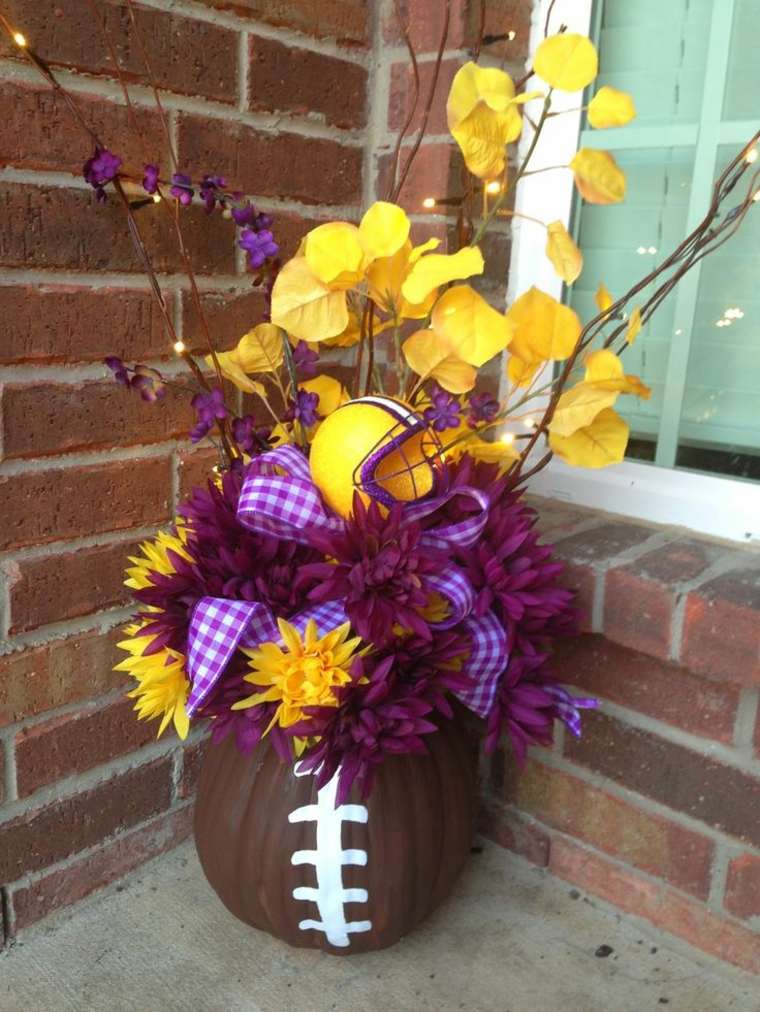 deco idea bouquet of flowers entrance