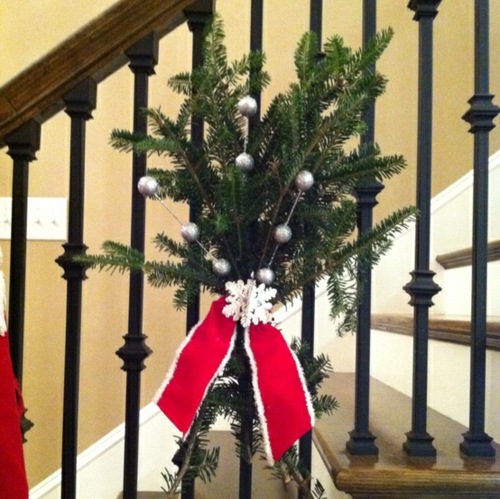 deco branches fir staircase