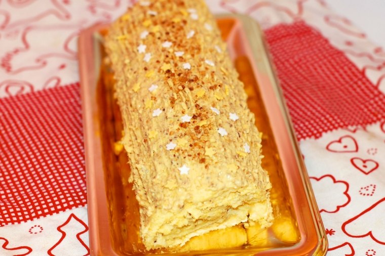 deco christmas log socker stjärna idé recept jul