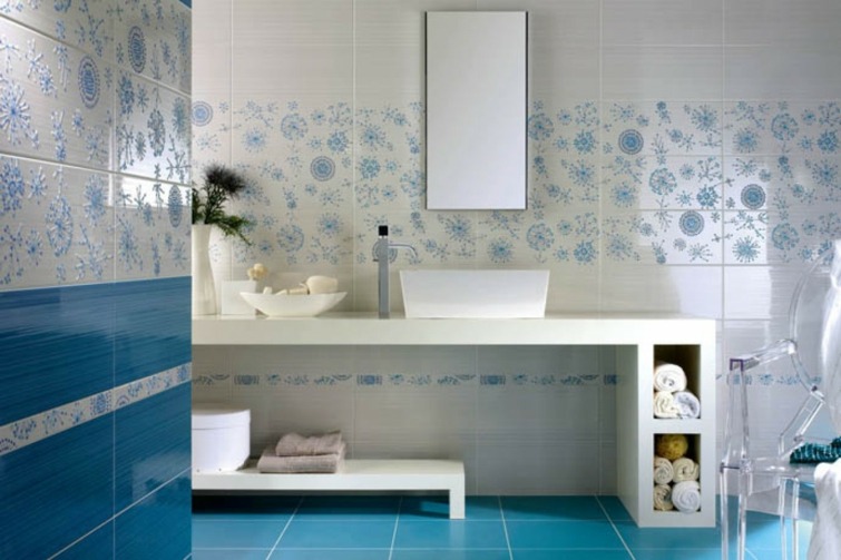 deco bathroom tile