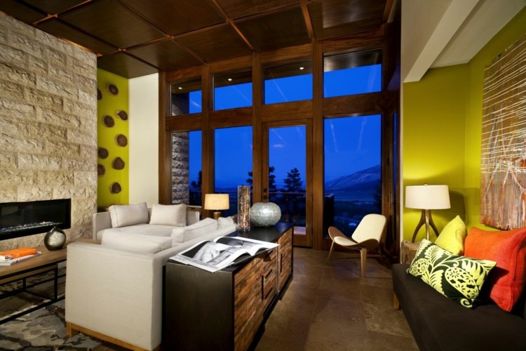 deco modern mountain chalet