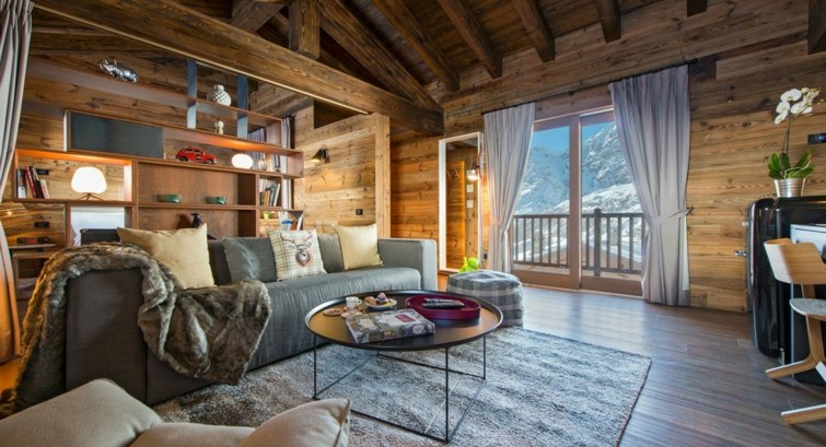 deco chalet idé stue