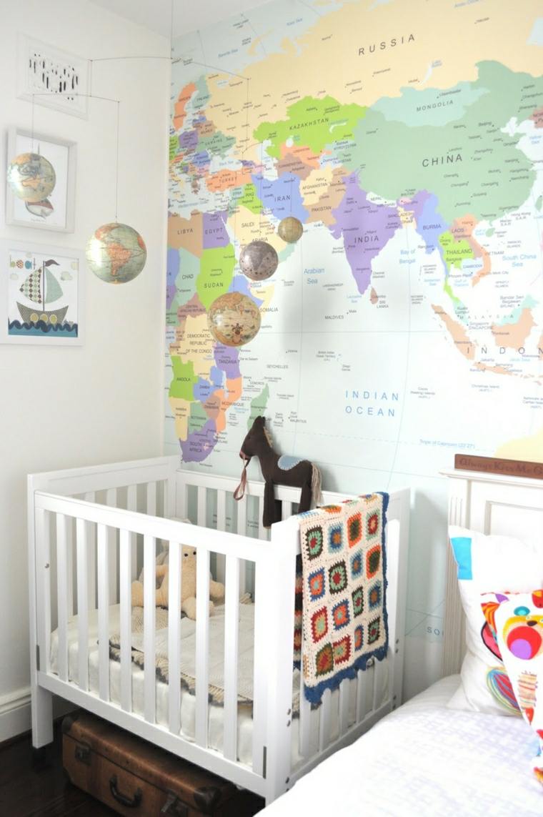 earth globe decor baby room world map