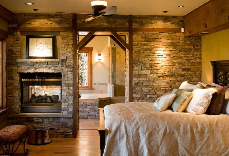 bedroom style countryside wall bricks modern idea furniture