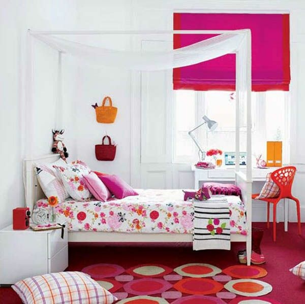 deco bedroom girl canopy bed