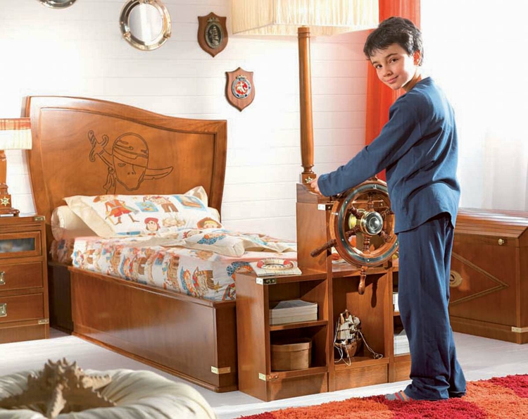 deco bedroom boy bed wood