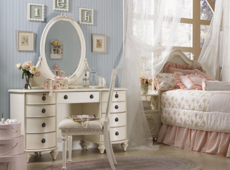 photo bedroom girl canopy bed