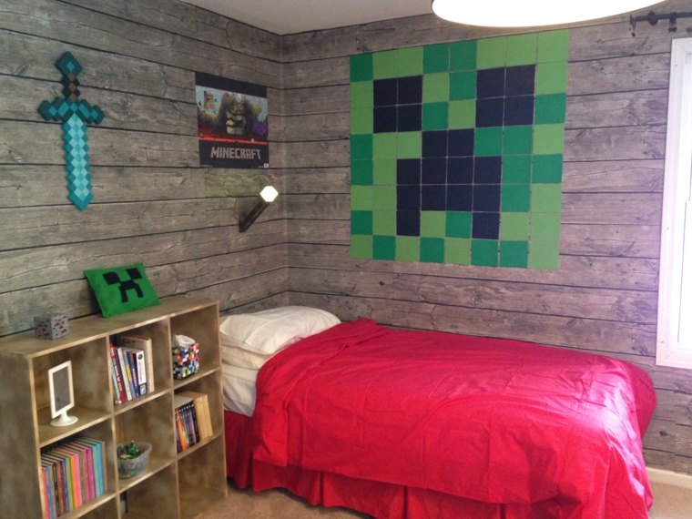 deco-kammer-Minecraft-wall timber dekoreret objekter væv-viser-game